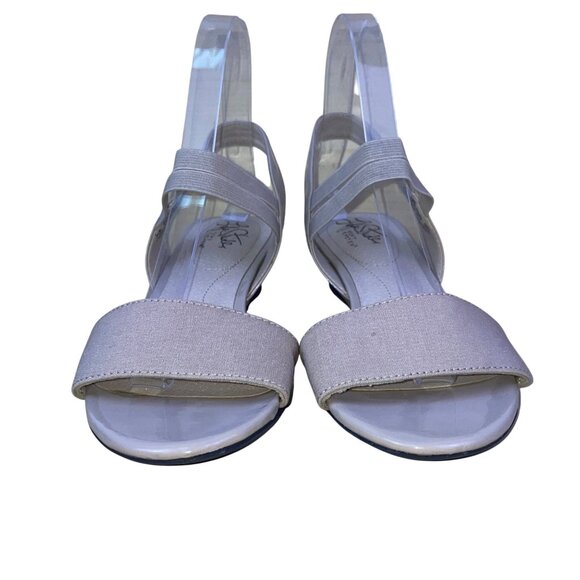 Life Stride Women’s Beige Patent Wide Strap Wedge Sandals 7.5M main image 2